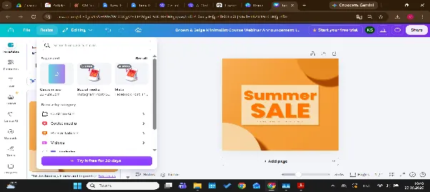 Magic Switch format options including Instagram Story and other social sizes